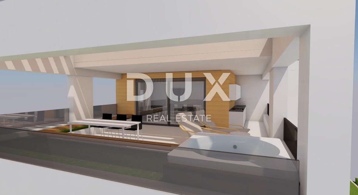 OPATIJA, IČIĆI - terreno con permesso di costruzione per un edificio di lusso, 5 appartamenti e vista panoramica sul mare