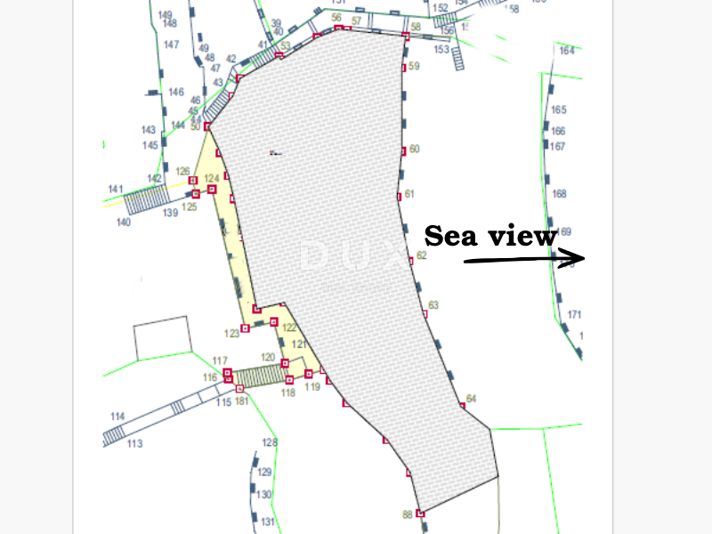 ABBAZIA, LOVRAN - nuovo - bellissimo terreno edificabile per una casa familiare o una villa con piscina con vista sul mare