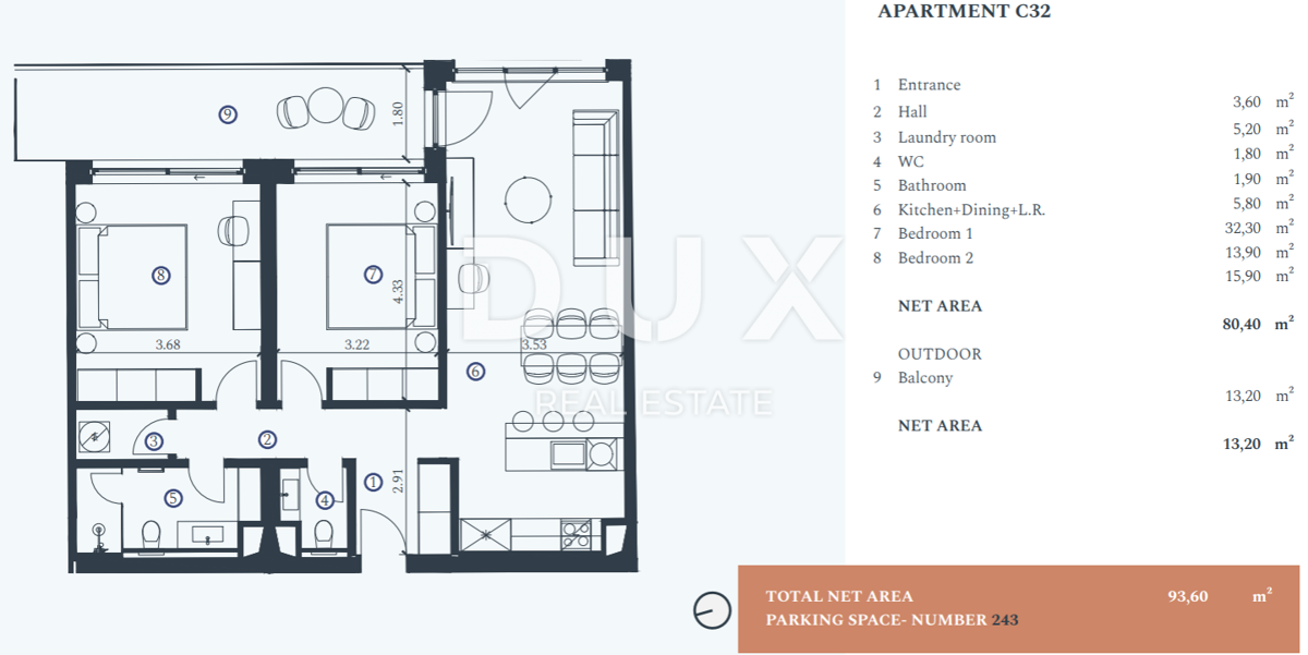 Appartamento Savudrija, Umag, 103,60m2