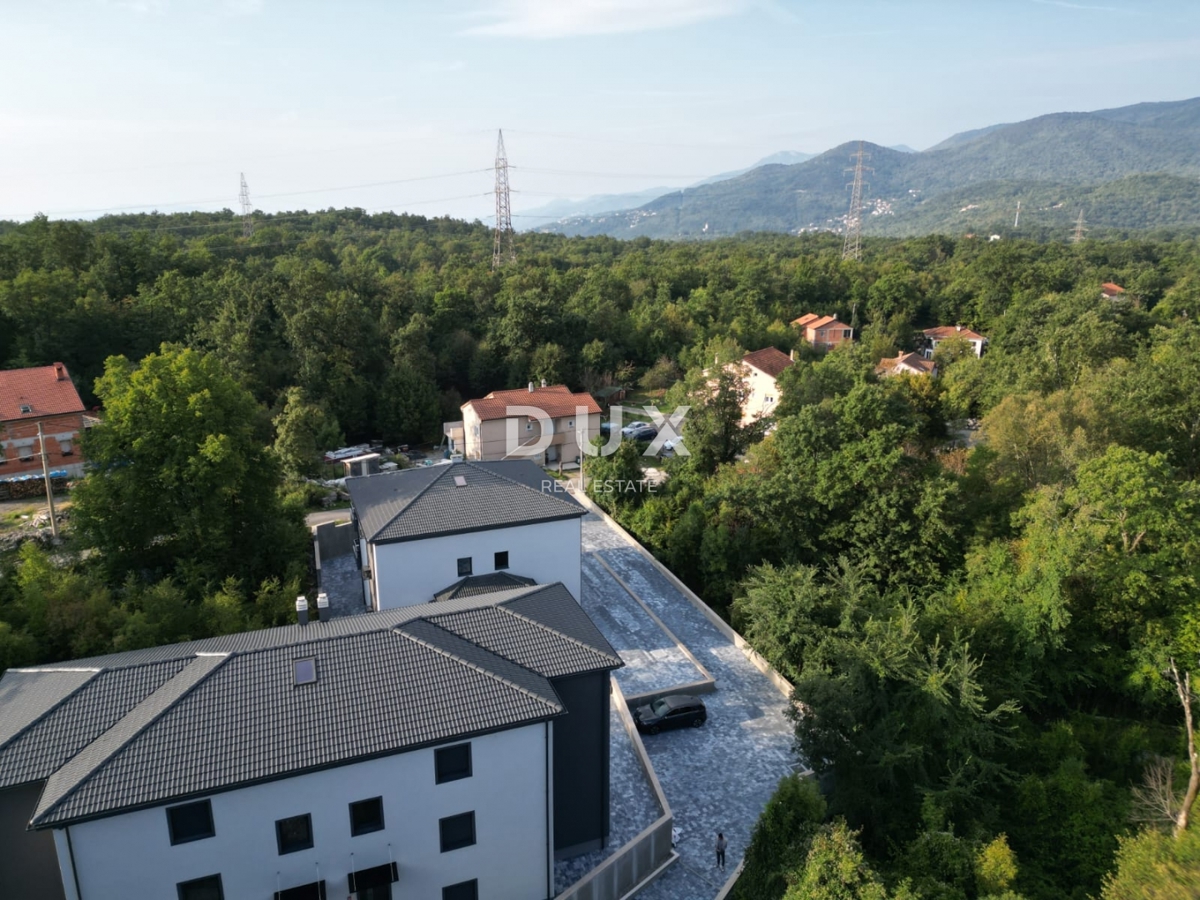 MATULJI, JUŠIĆI, JURDANI- appartamento 1° piano 80,12 m2 in un nuovo edificio DB+2S con giardino 