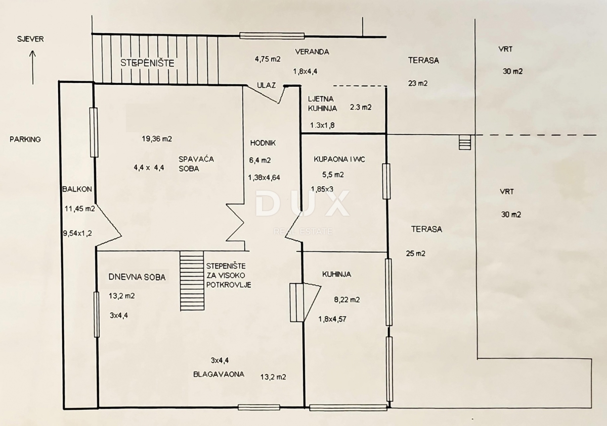 Appartamento Centar, Rijeka, 104m2