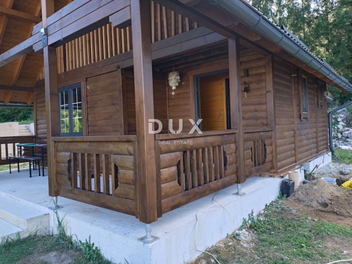 GORSKI KOTAR, LIČ - Casa indipendente in legno nella fase finale, isolata