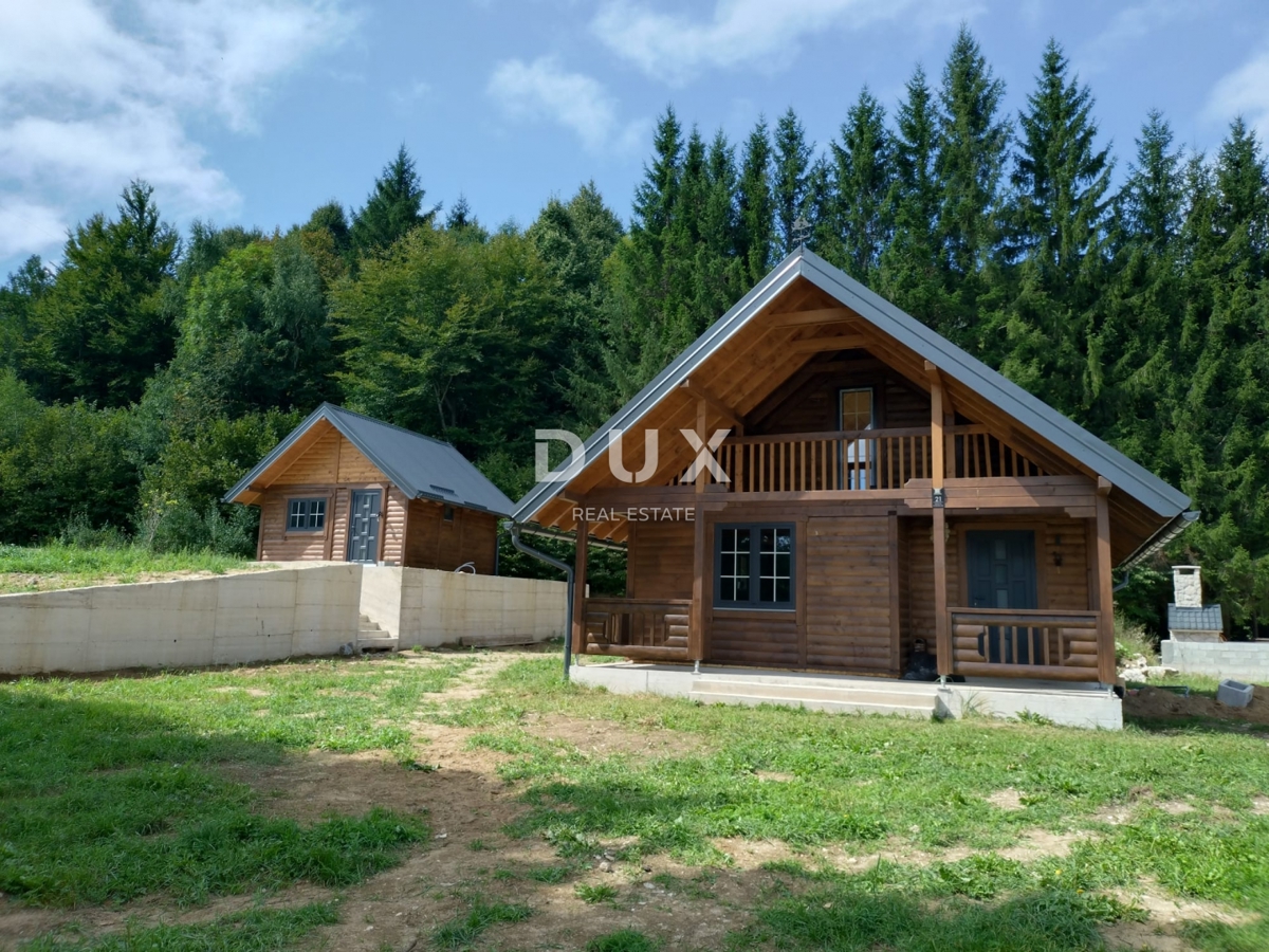 GORSKI KOTAR, LIČ - Casa indipendente in legno nella fase finale, isolata