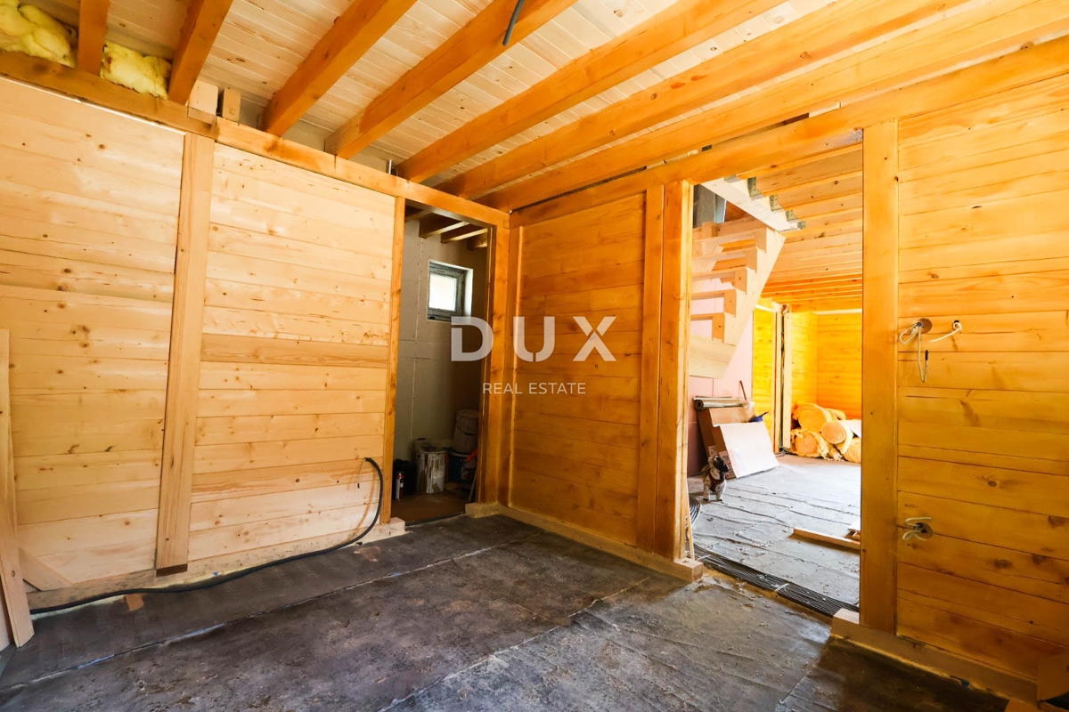 GORSKI KOTAR, LIČ - Casa indipendente in legno nella fase finale, isolata