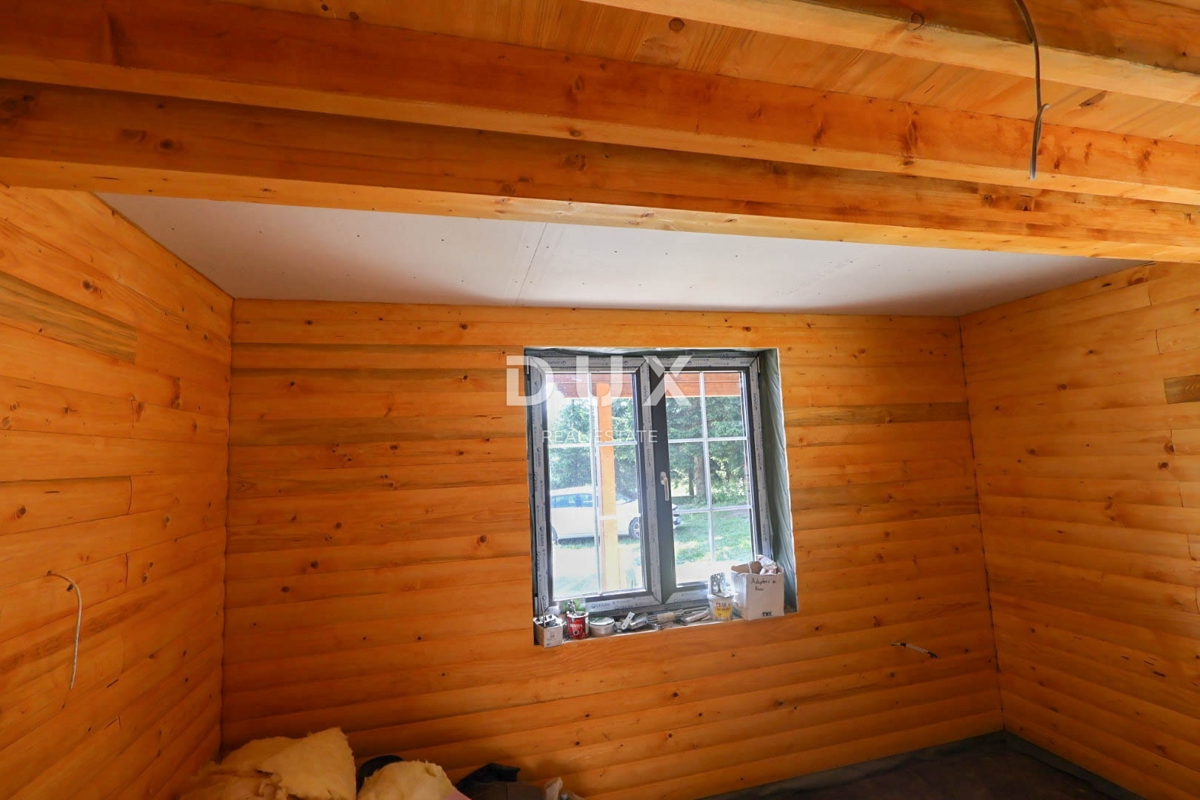 GORSKI KOTAR, LIČ - Casa indipendente in legno nella fase finale, isolata