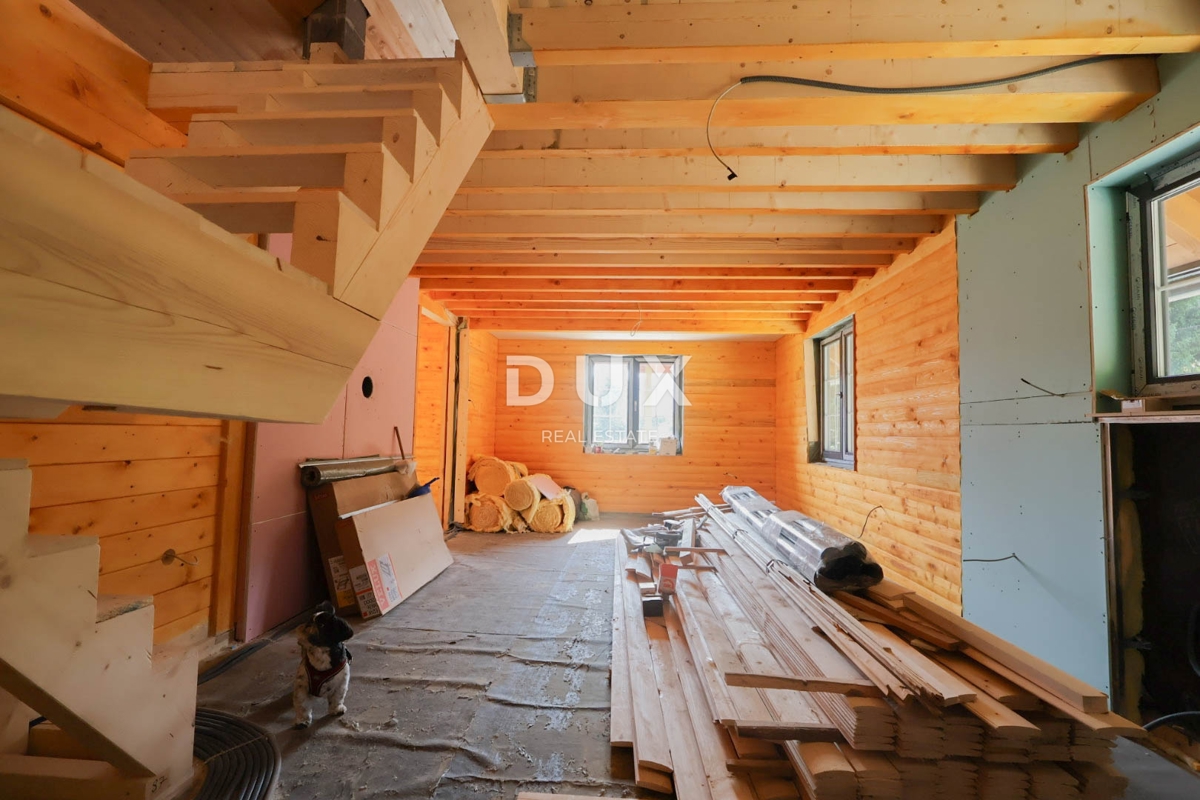 GORSKI KOTAR, LIČ - Casa indipendente in legno nella fase finale, isolata