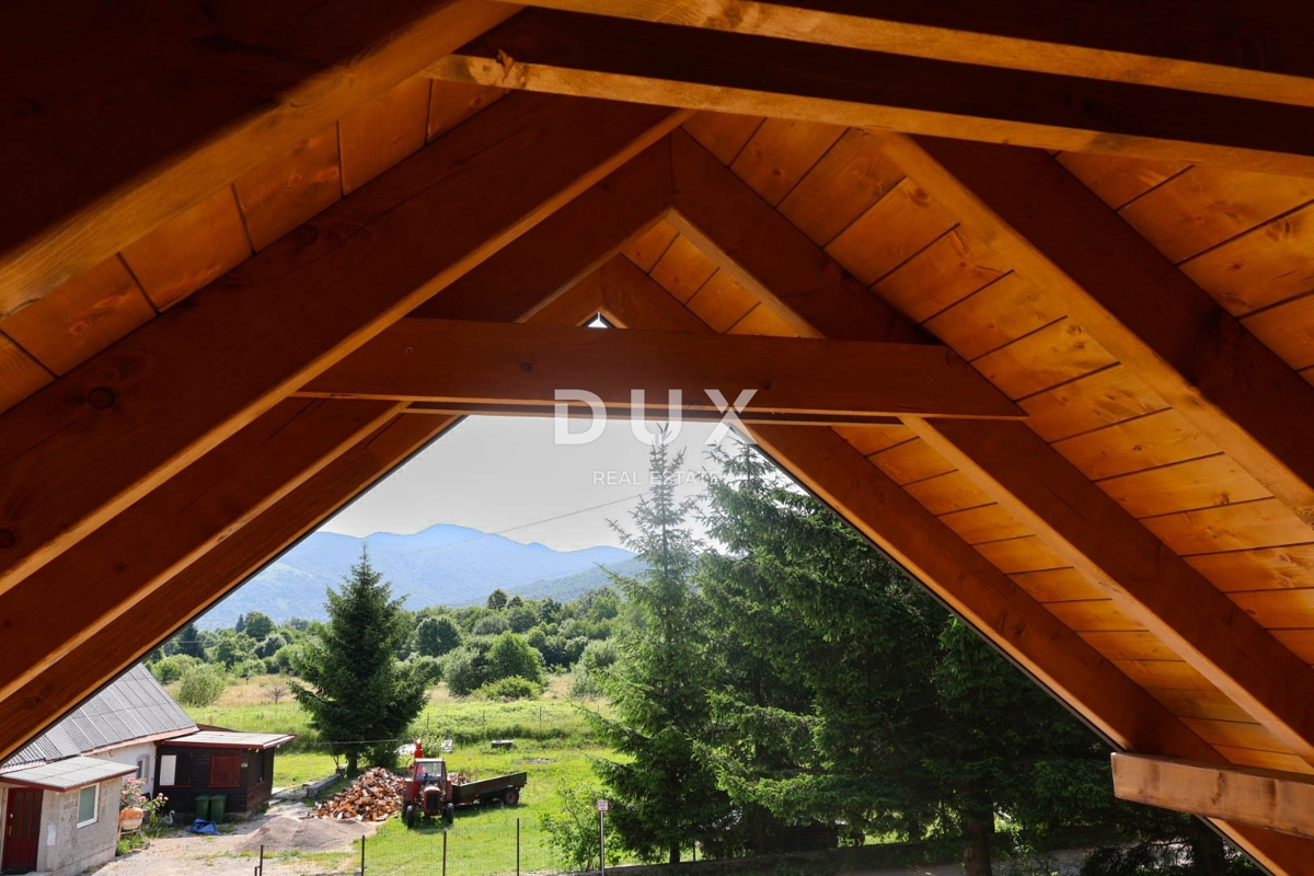 GORSKI KOTAR, LIČ - Casa indipendente in legno nella fase finale, isolata