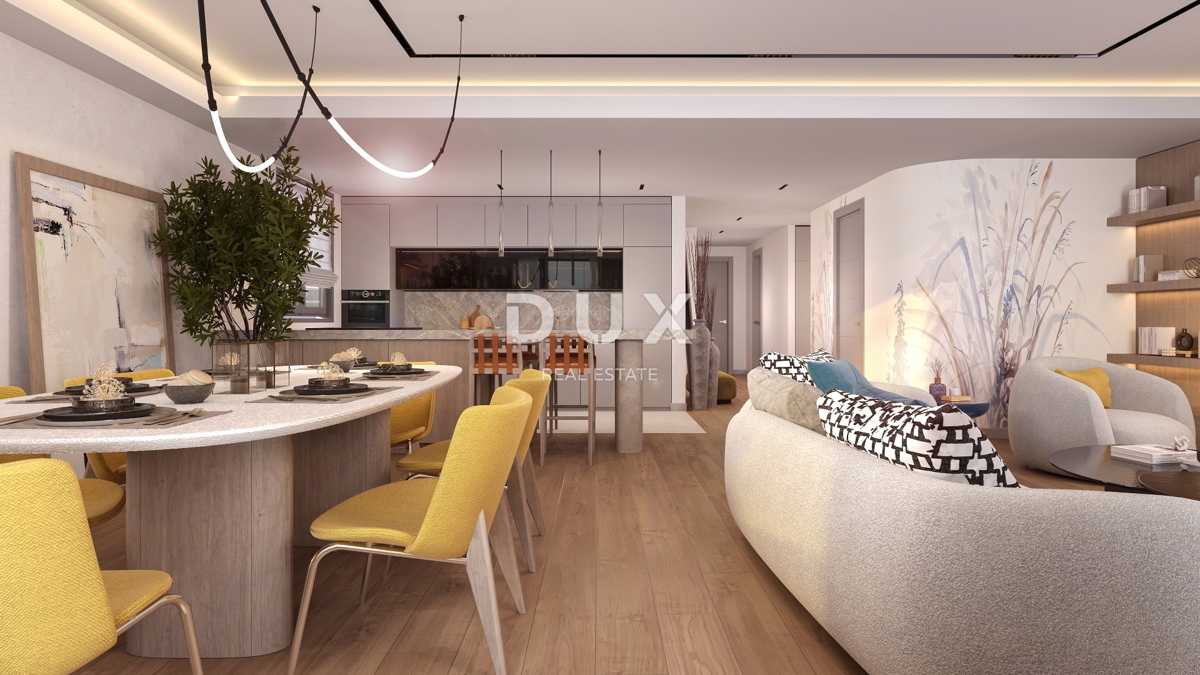 RIJEKA, KANTRIDA - Appartamento di 151 m2 in un lussuoso edificio di nuova costruzione a soli 250 metri dal mare con garage e vista panoramica sul mare