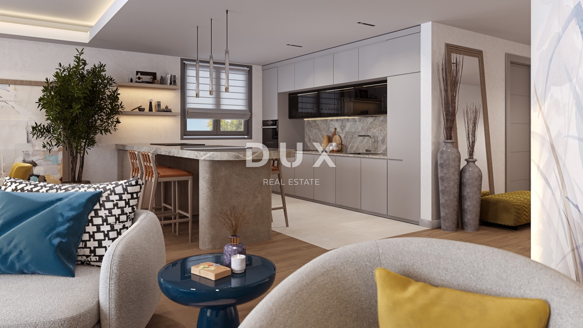 RIJEKA, KANTRIDA - Appartamento di 151 m2 in un lussuoso edificio di nuova costruzione a soli 250 metri dal mare con garage e vista panoramica sul mare