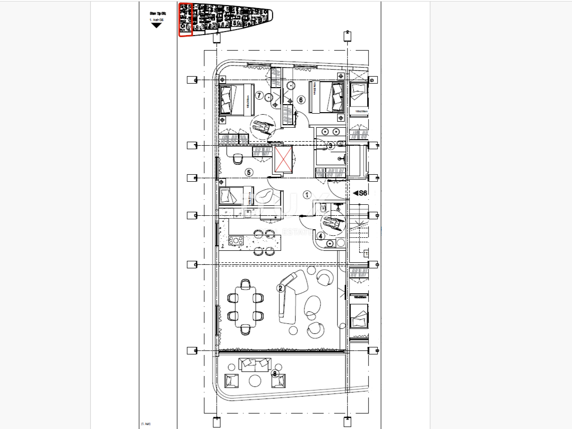 RIJEKA, KANTRIDA - Appartamento di 151 m2 in un lussuoso edificio di nuova costruzione a soli 250 metri dal mare con garage e vista panoramica sul mare