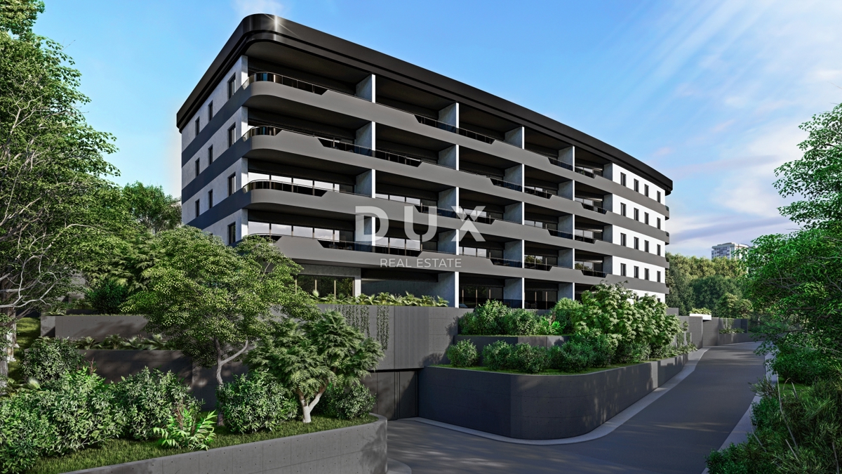 RIJEKA, KANTRIDA - Appartamento di 151 m2 in un lussuoso edificio di nuova costruzione a soli 250 metri dal mare con garage e vista panoramica sul mare