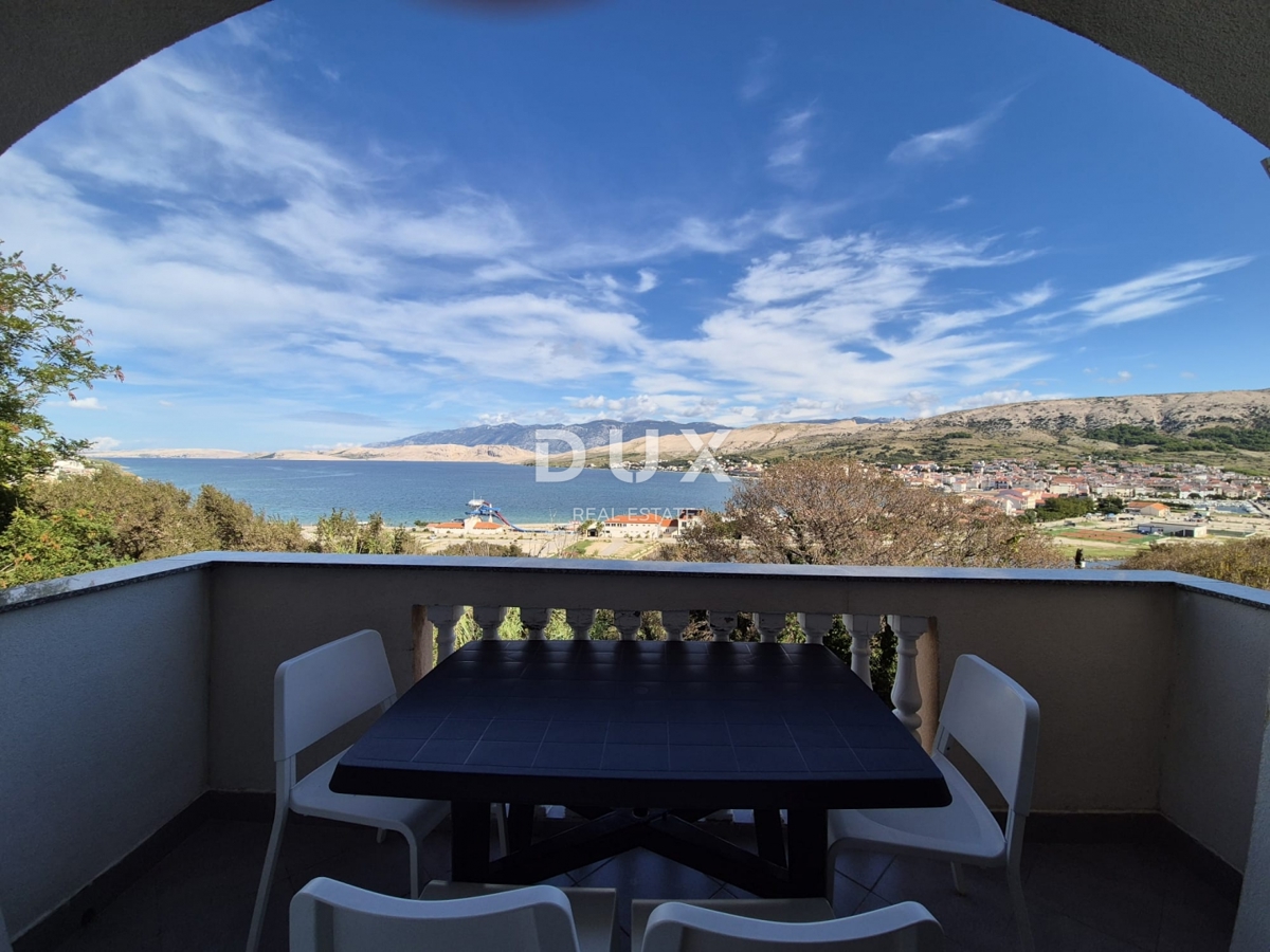 PAG, CITTÀ DI PAG - Spaziosa casa con vista panoramica sul mare e sul Velebit