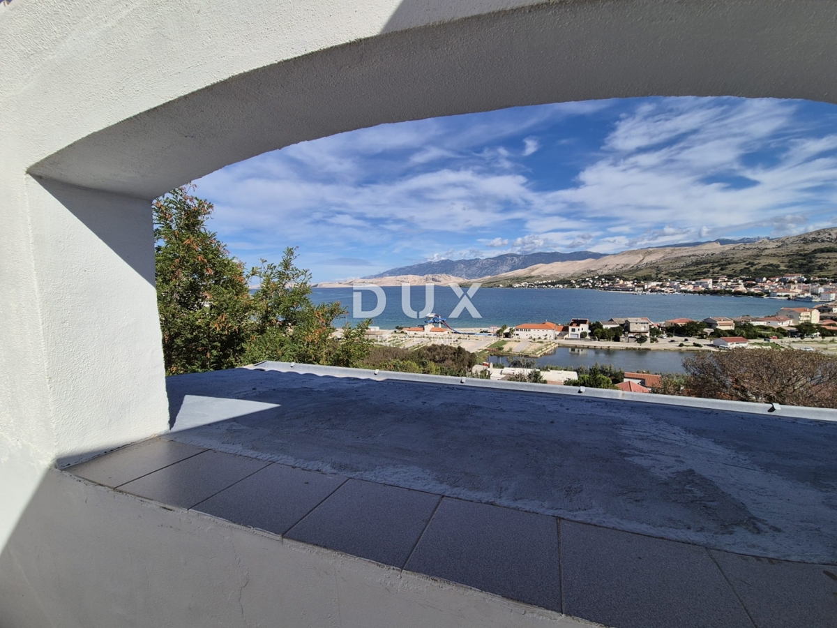 PAG, CITTÀ DI PAG - Spaziosa casa con vista panoramica sul mare e sul Velebit