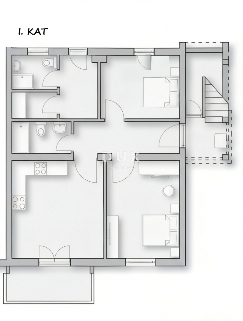 PAG, CITTÀ DI PAG - Spaziosa casa con vista panoramica sul mare e sul Velebit