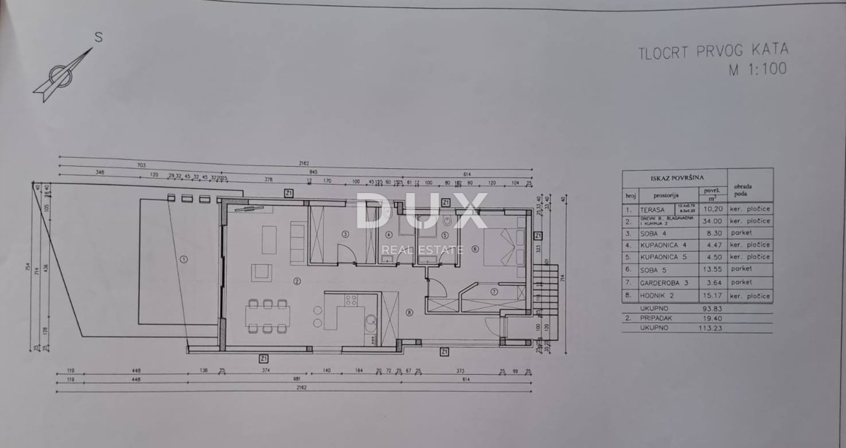 ABBAZIA, LOVRAN - appartamento di lusso di 94 m2 al primo piano, a 300 m dal mare