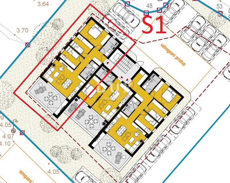 ŠIBENIK, SRIMA - Appartamento di lusso con giardino in un nuovo edificio a soli 300 m dal mare e dalla spiaggia