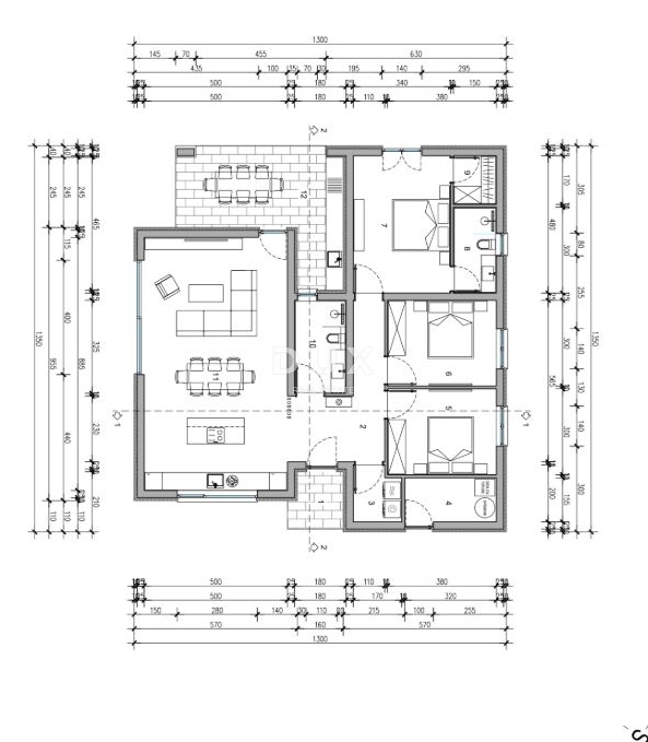 ISTRIA, SVETVINČENAT - Moderna casa a un piano con piscina in un ambiente tranquillo