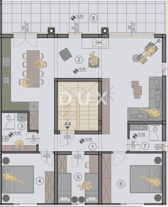 ISTRIA, ŠTINJAN - Attico con vista mare e disposizione perfetta!