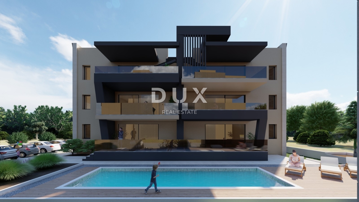 ZADAR, SUKOŠAN - Nuova costruzione di alta qualità! Riscaldamento a pavimento, piscina riscaldata, a 120 metri dal mare...! S2