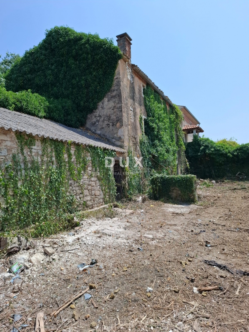 ISTRA, BALE – terreno edificabile di 7.800 m² con tre case in pietra e potenziale eccezionale