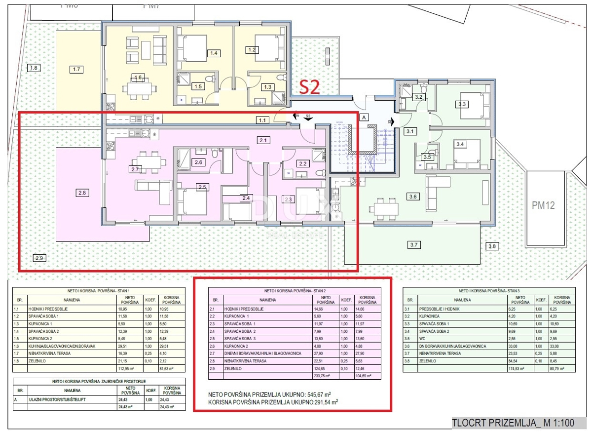 SEBENICO, SRIMA - NUOVA COSTRUZIONE, Appartamento con tre camere da letto e ampio giardino, a 70 m dal mare - una rarità sul mercato!
