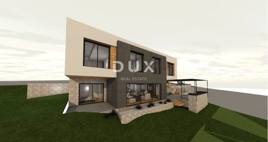 CRIKVENICA - Investimento di lusso - terreno edificabile con progetto di villa e piscina