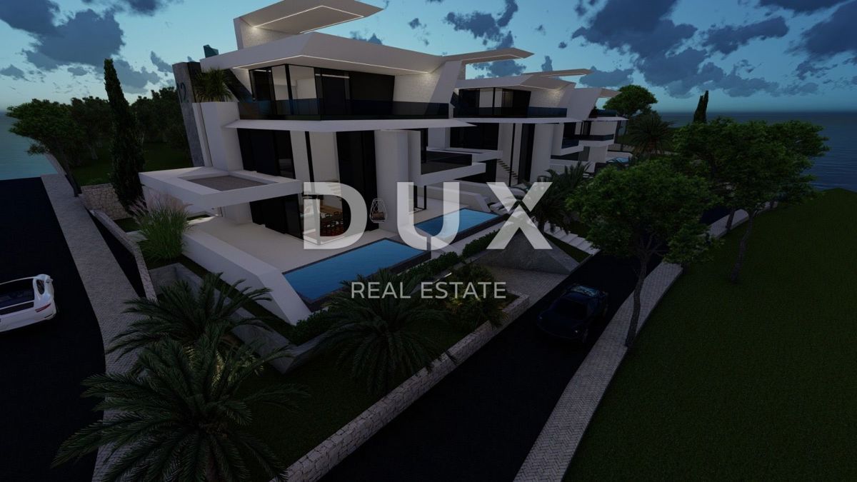 ISOLA DI KRK, NJIVICE - Nuovo edificio esclusivo, appartamento su due piani con piscina!