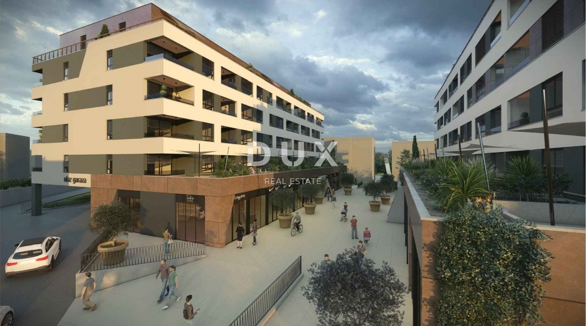 RIJEKA, SRDOČI - 2 camere da letto + soggiorno in un moderno edificio nuovo con garage