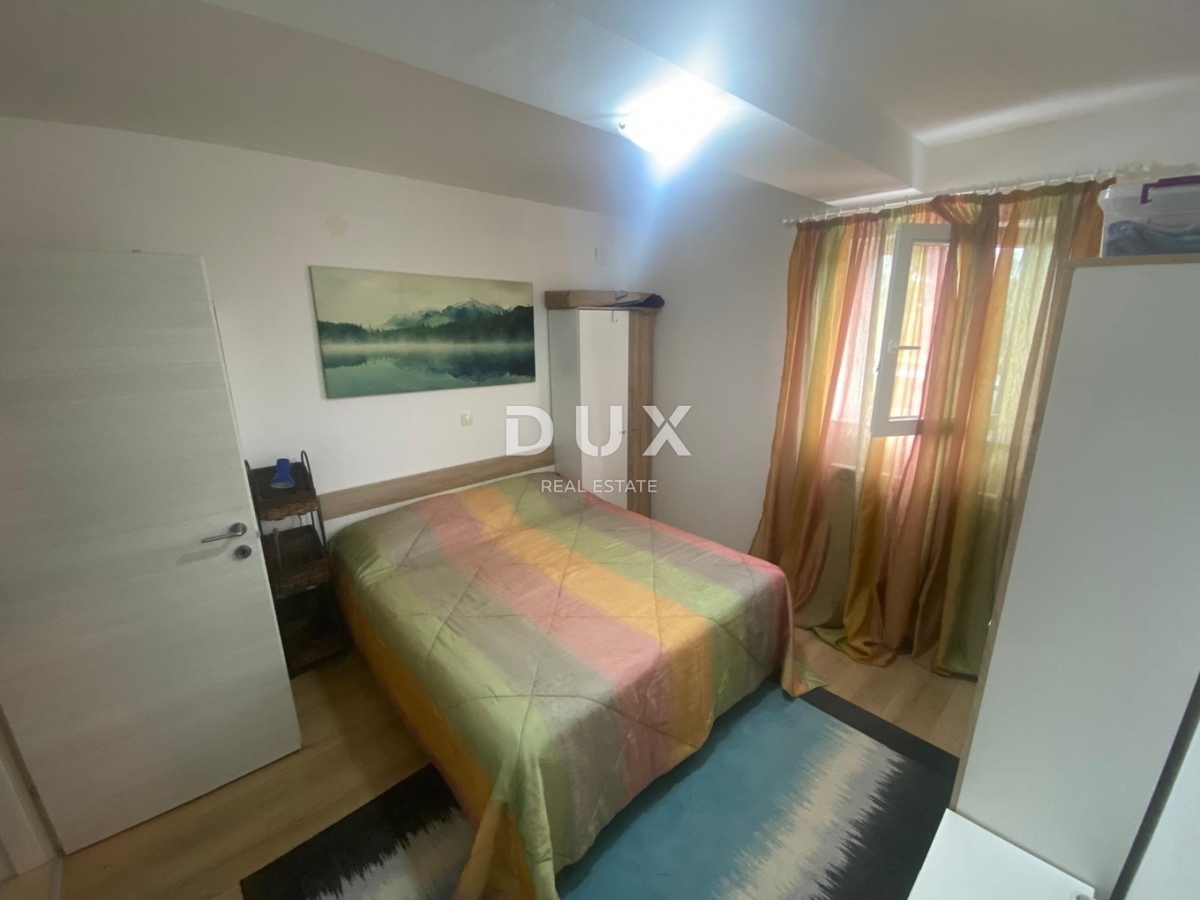 OPATIJA, VEPRINAC - appartamento 2 camere da letto + soggiorno, 82 m2 al piano terra con piscina e vista mare + giardino! OCCASIONE!