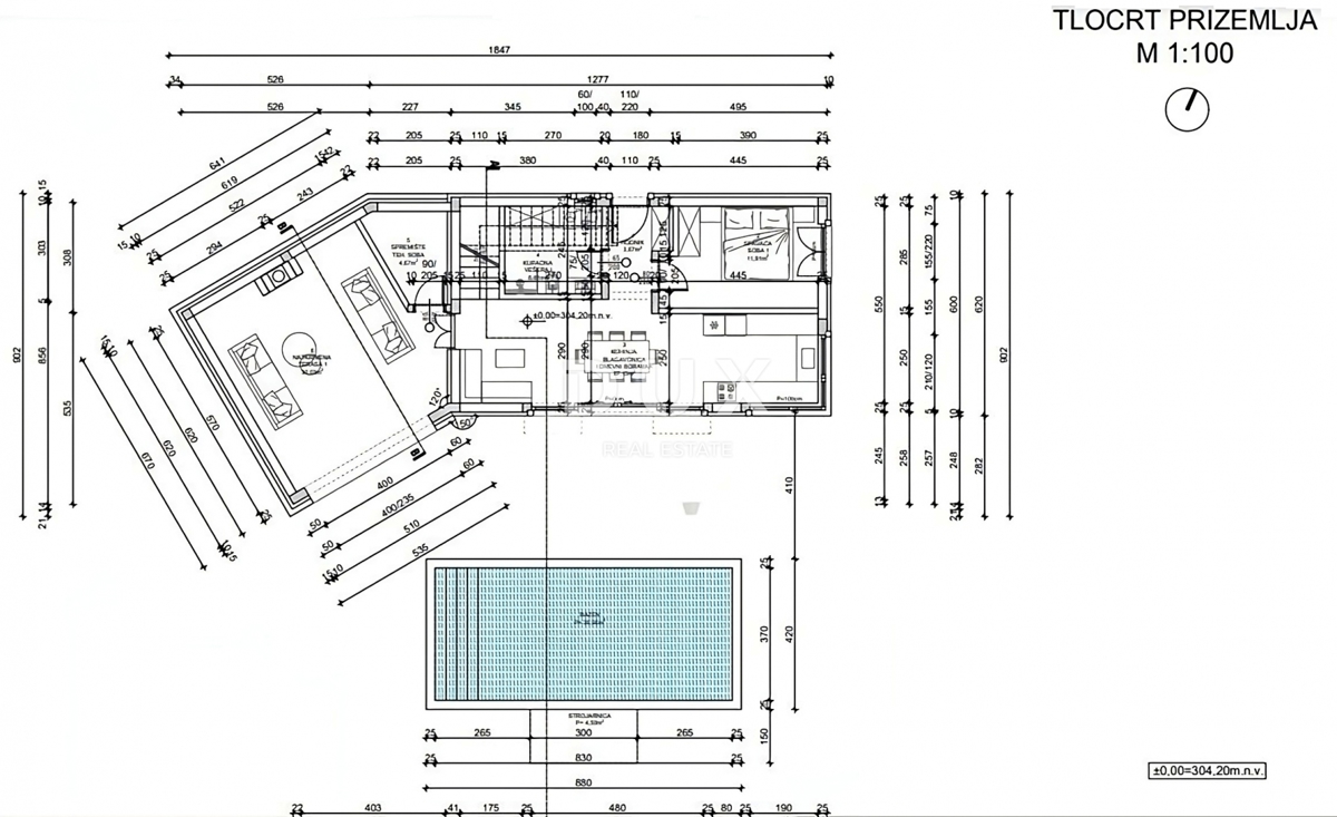 ISTRIA, TINJAN - Elegante casa con piscina