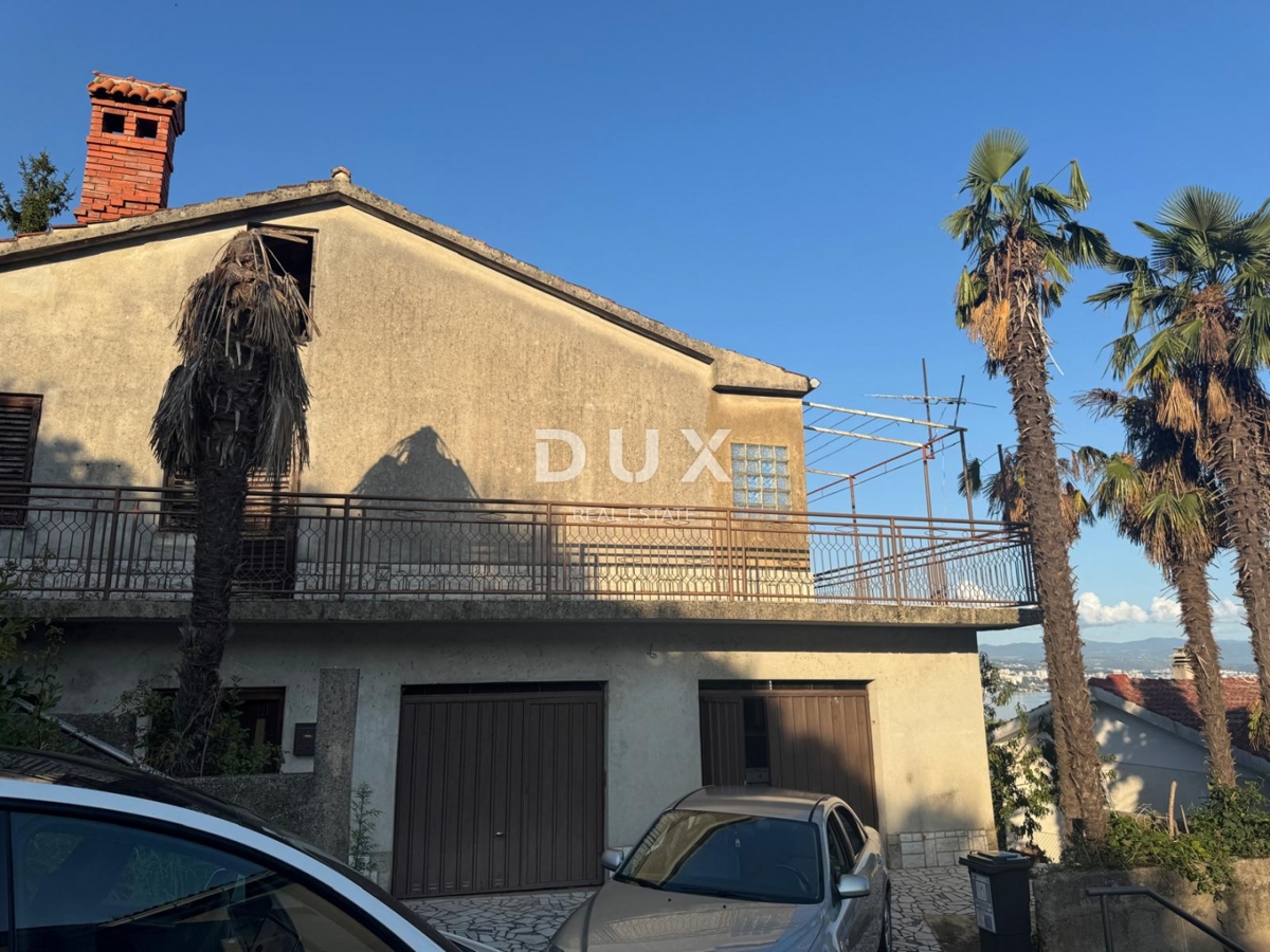 ABBAZIA, CENTRO - casa indipendente con vista mare aperta e parcheggio sopra il centro