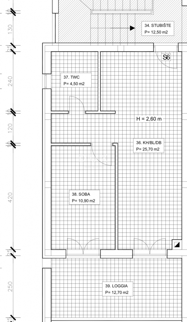 ZADAR, CASE ROSSE - Appartamento 61,13 m², garage + parcheggio!