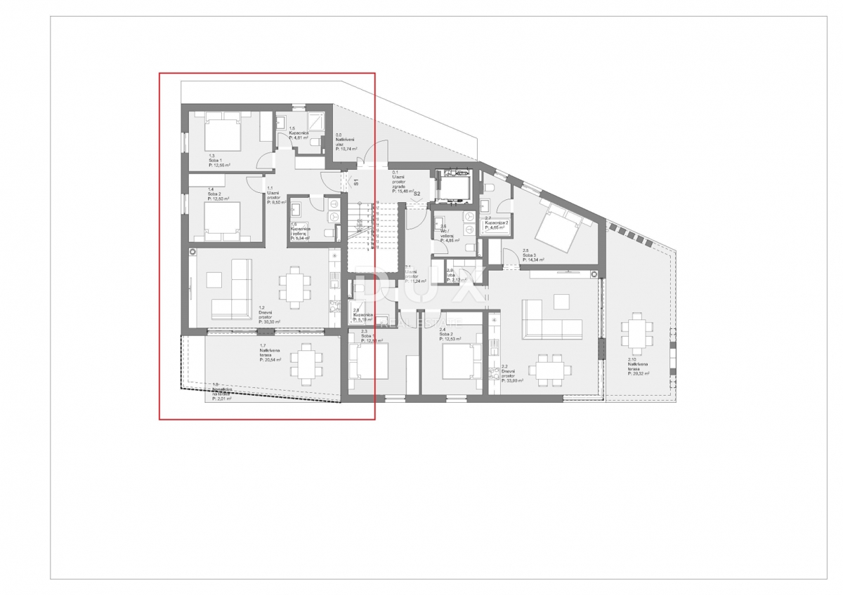 ŠIBENIK, TRIBUNJ - Appartamento al piano terra di un edificio di nuova costruzione di qualità