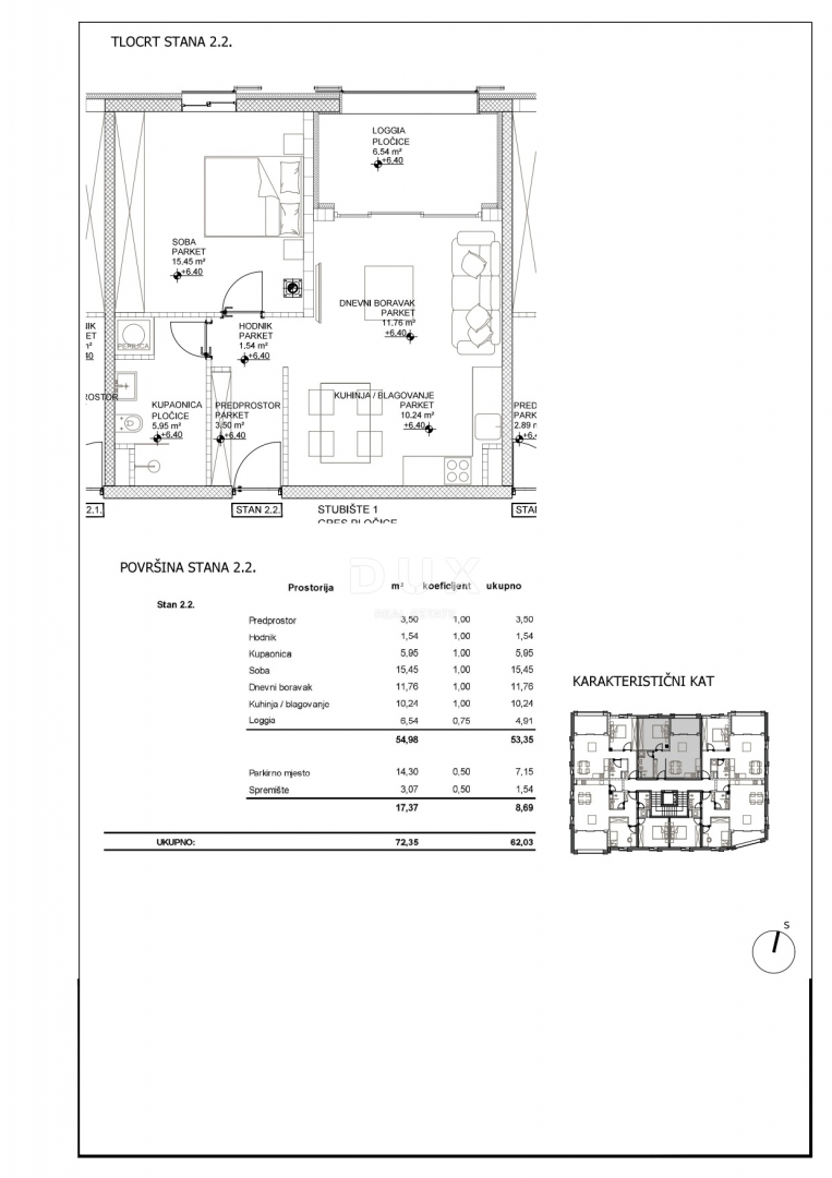 ISOLA DI CHERSO, CITTÀ DI CHERSO - splendido edificio nuovo in posizione privilegiata, proprio nel centro, a 50 metri dal mare