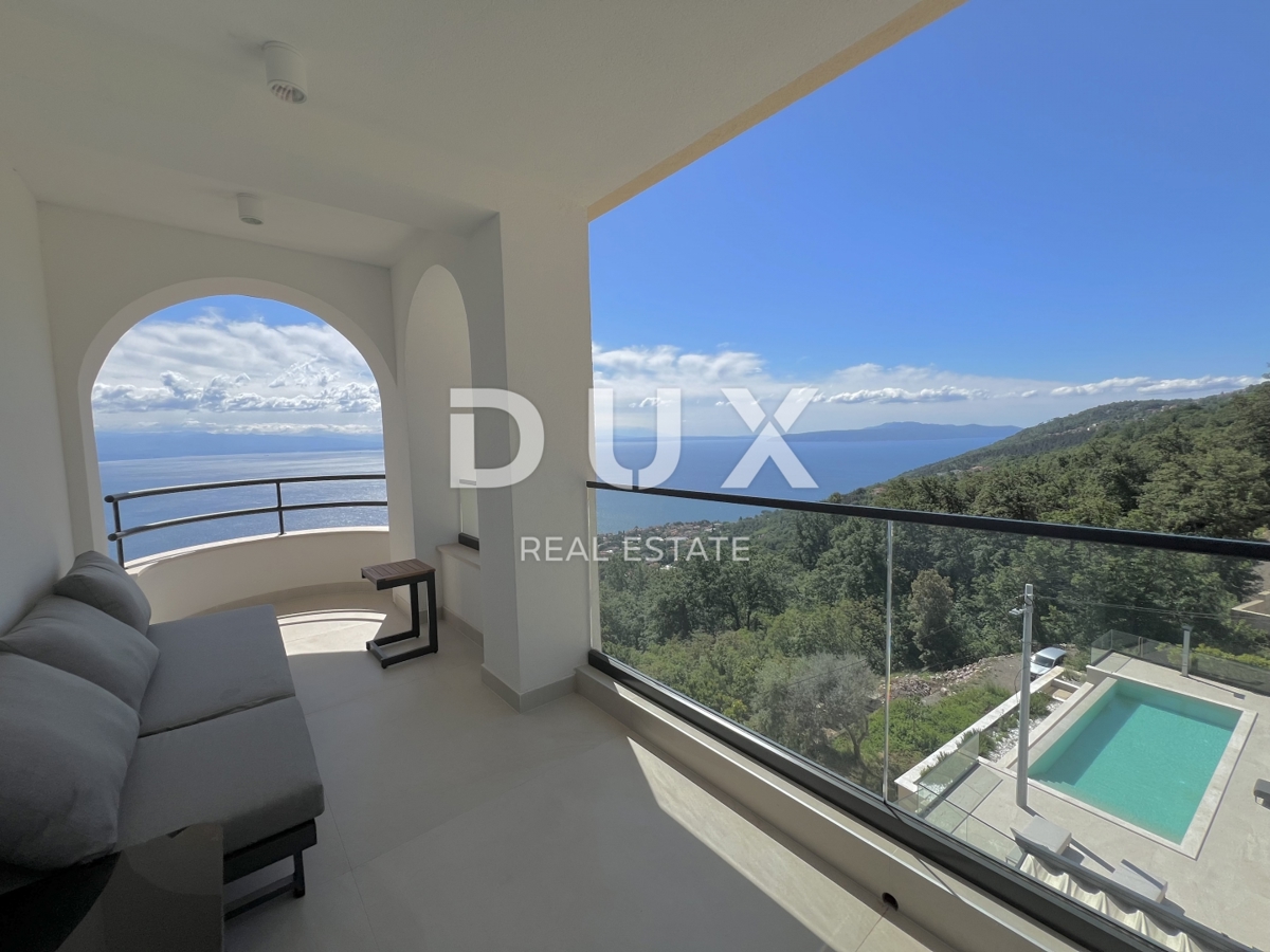 OPATIJA, LOVRAN – Appartamento esclusivo con vista panoramica e piscina