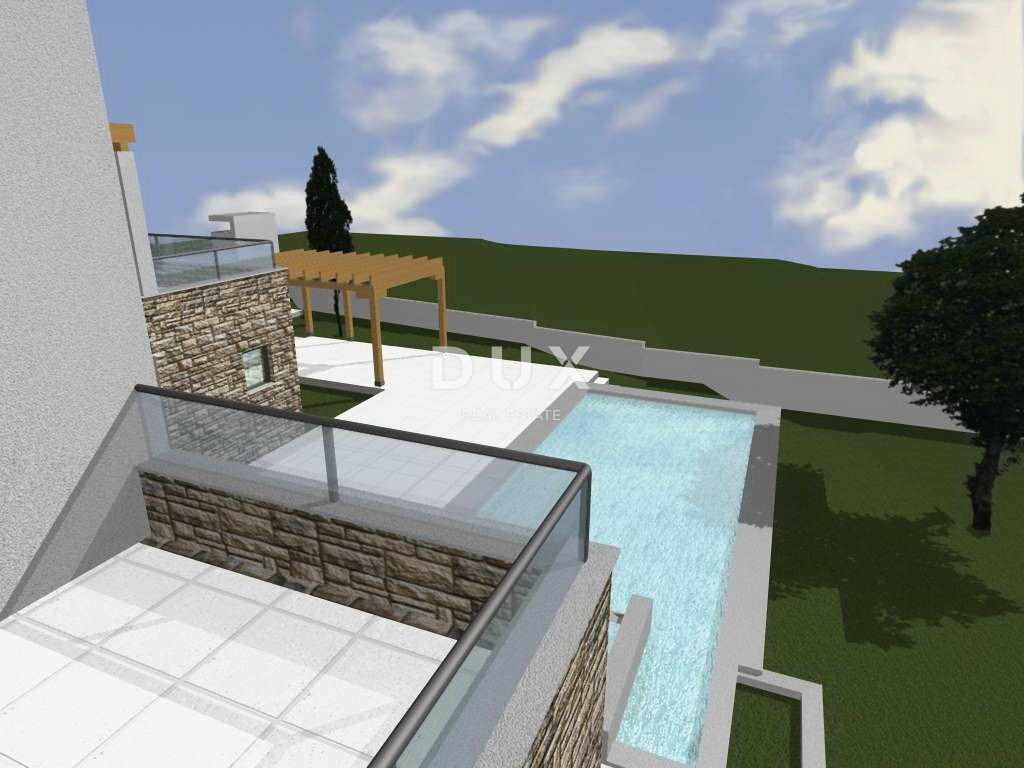 ISTRIA, VIŠNJAN - Terreno edificabile con permesso e vista mare