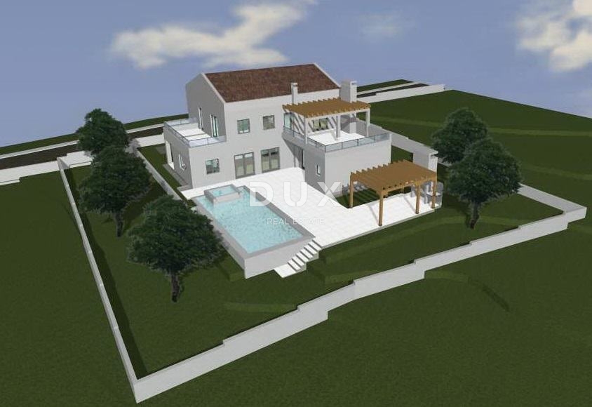 ISTRIA, VIŠNJAN - Terreno edificabile con permesso e vista mare