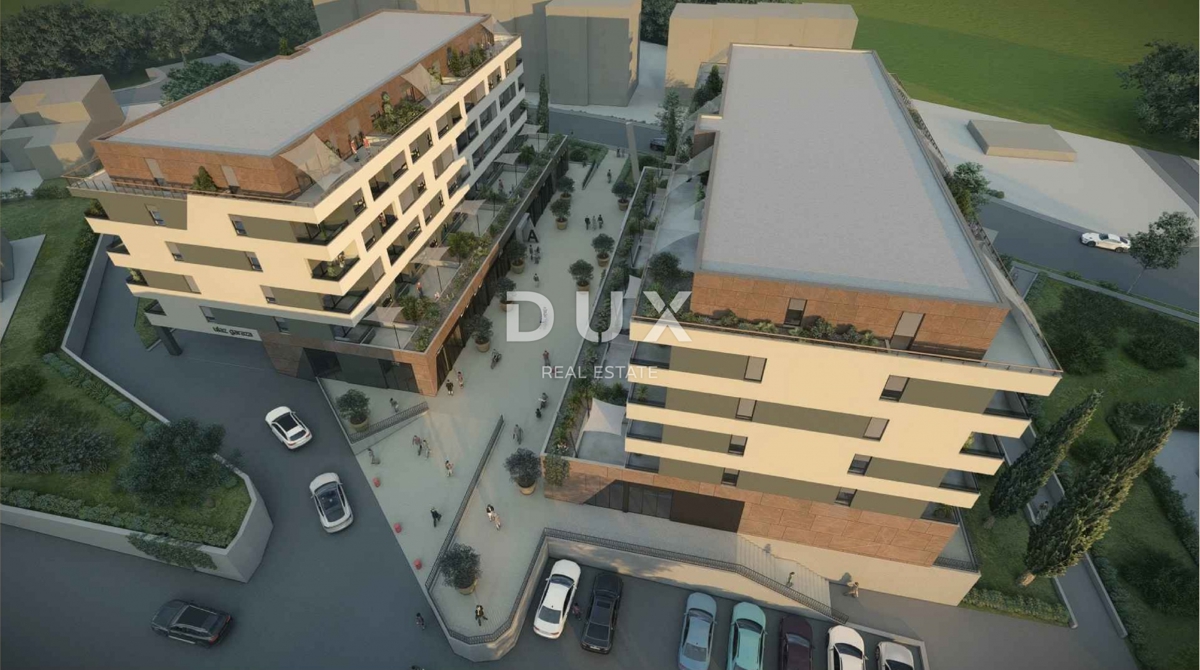 RIJEKA, SRDOČI - 1 camera da letto + soggiorno con terrazza di 31 m2 in un nuovo edificio con garage