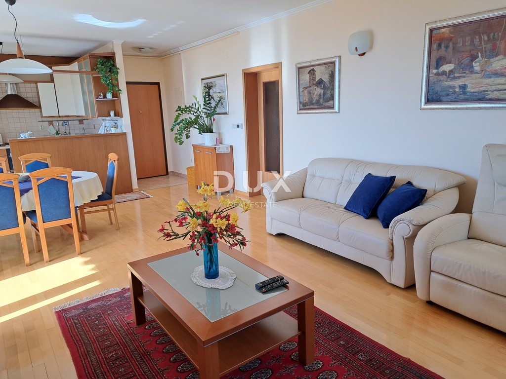 MARČELJEVA DRAGA - appartamento 110m2, DB+2S, 2° piano con una bellissima vista sul mare + garage