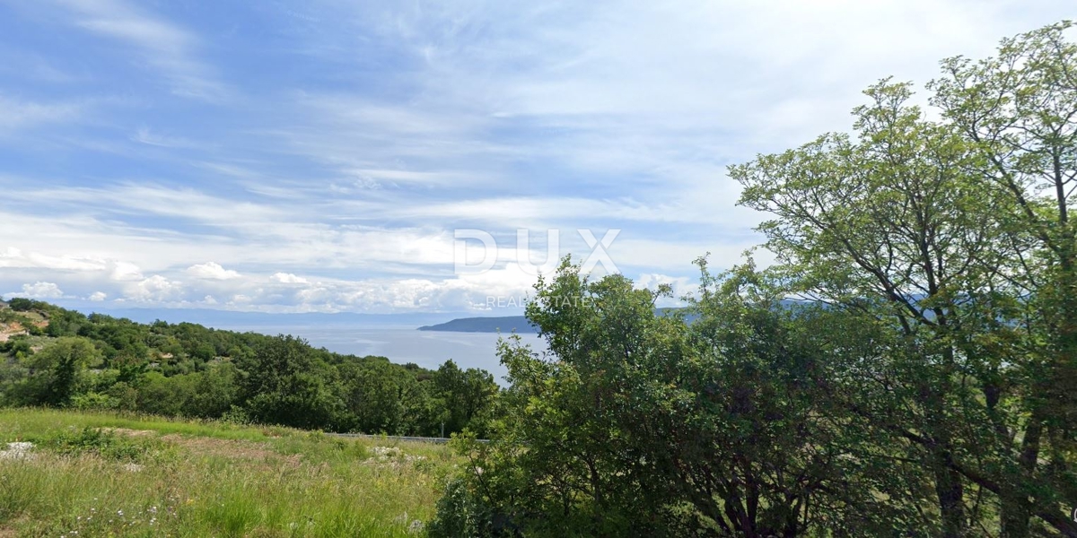 ISTRIA, BRSEČ - Terreno edificabile con vista panoramica libera sul mare