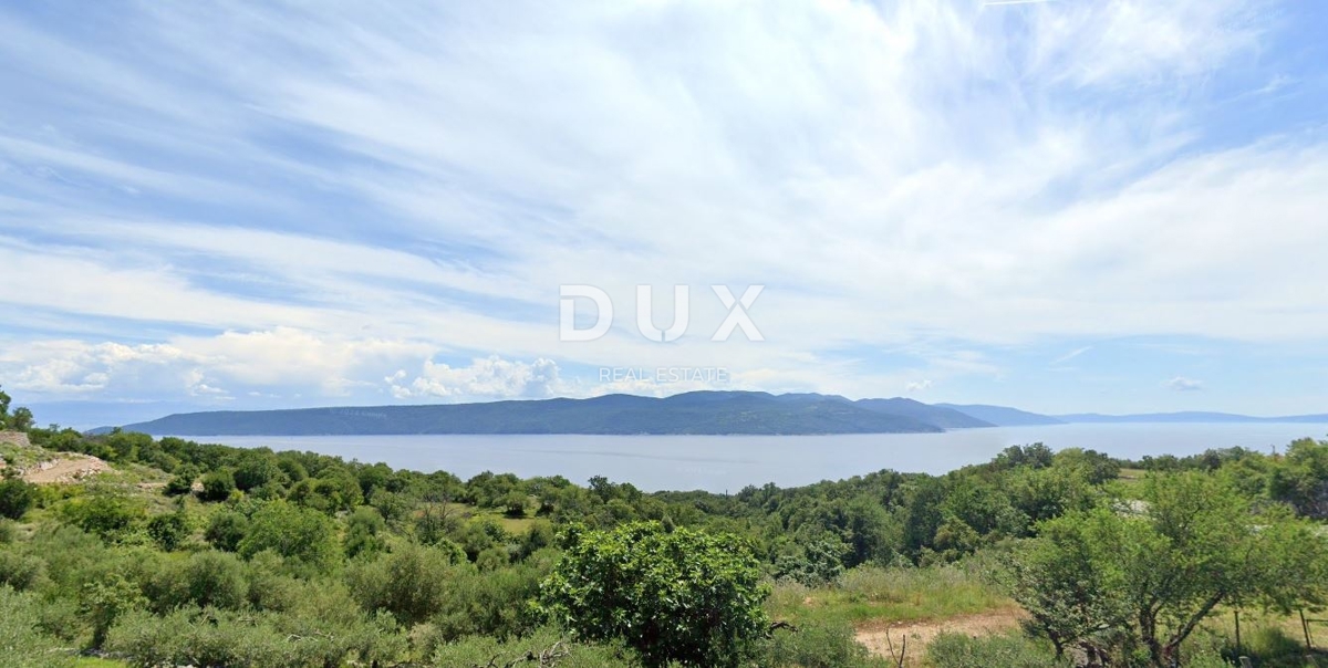 ISTRIA, BRSEČ - Terreno edificabile con vista panoramica libera sul mare