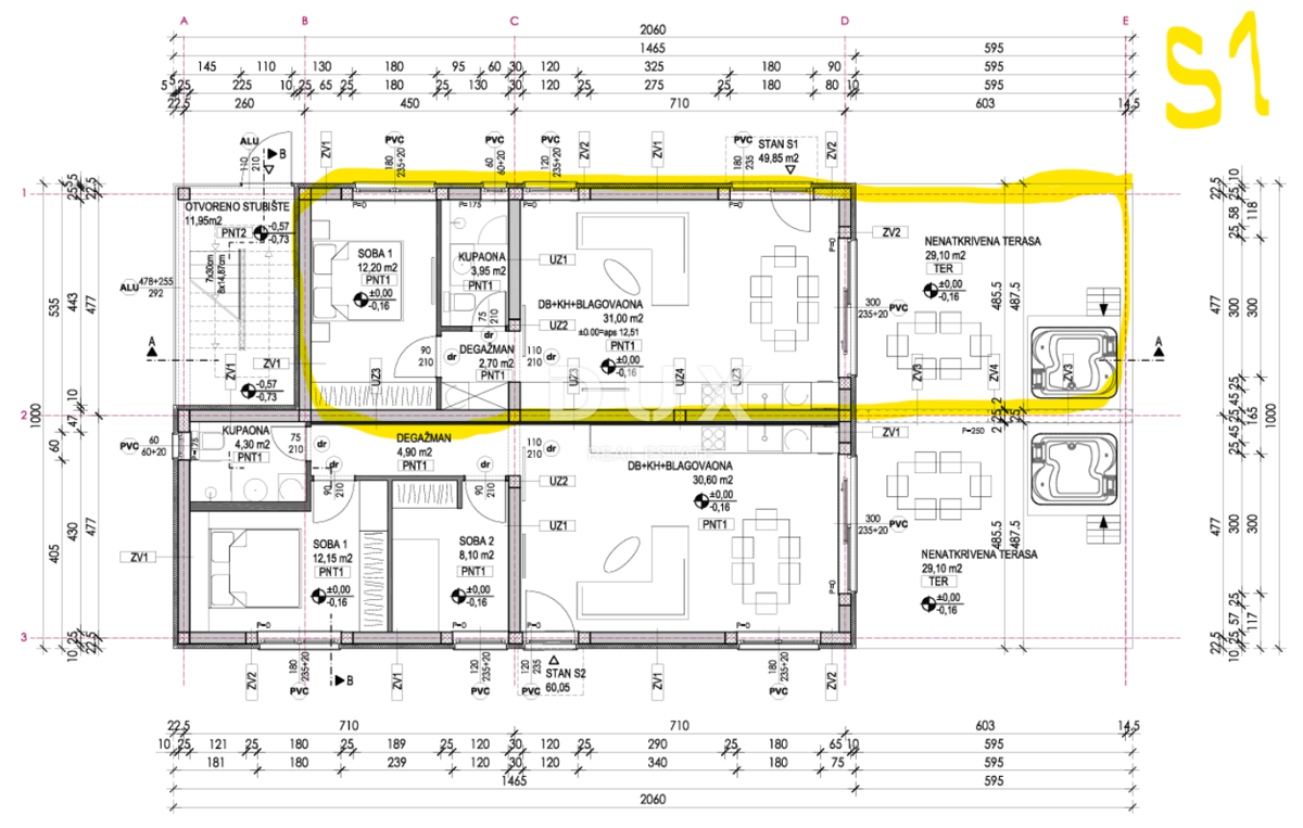 ZADAR, VRSI MULO - Nuova costruzione in una posizione ricercata! 1S+DB! S1