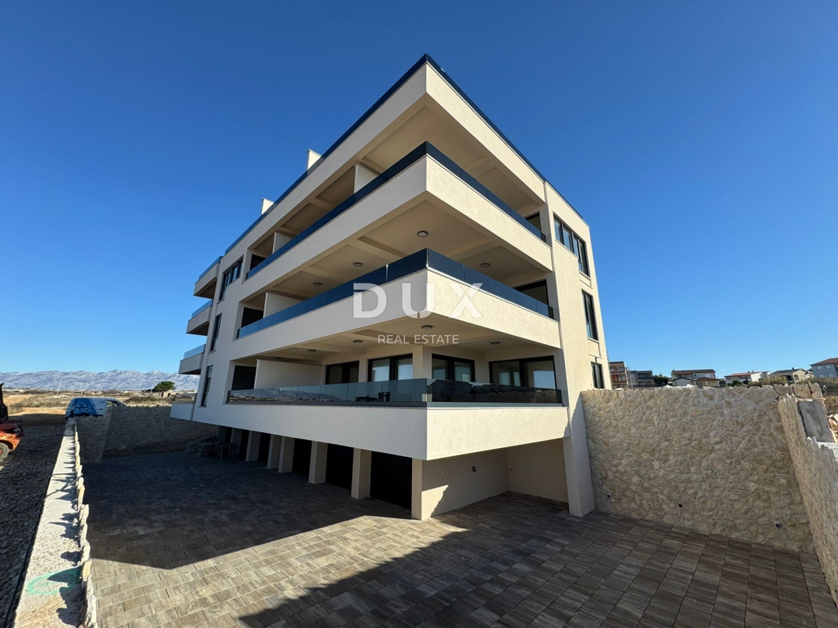 ISOLA DI PAG, POVLJANA - OCCASIONE! Appartamento di nuova costruzione in riva al mare!