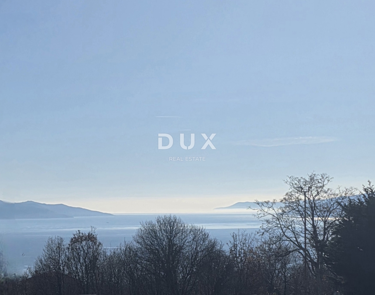 KASTAV, REŠETARI - appartamento 105m2 con vista mare aperta, 3 camere da letto + soggiorno, piano terra + giardino 200m2