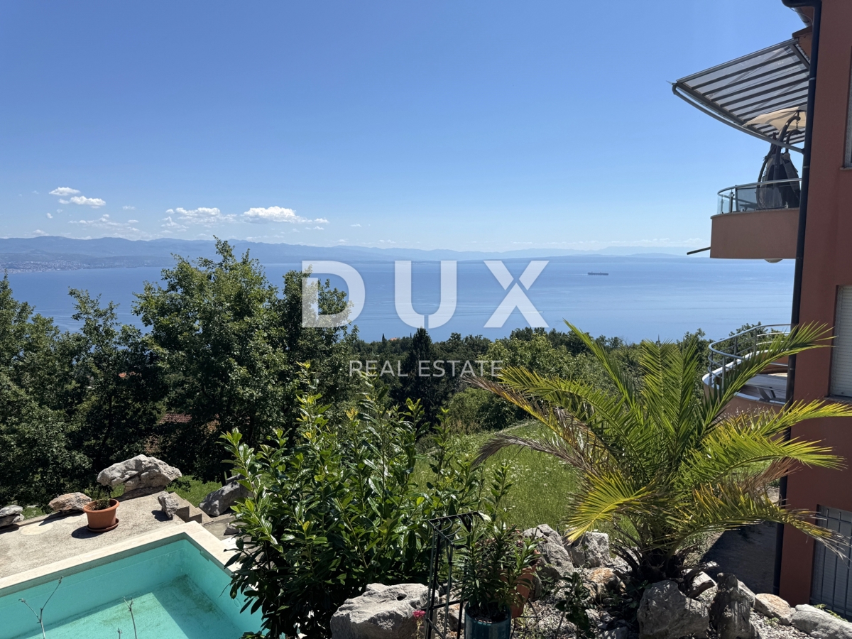 LOVRAN, DOBREĆ - Paradiso panoramico sopra il Quarnero - un appartamento che vi toglierà il fiato