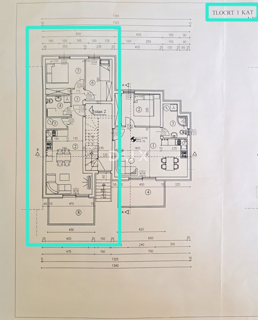 Appartamento Rujevica, Rijeka, 55m2