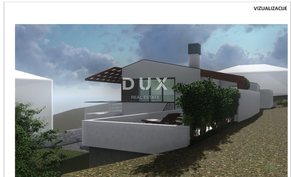 OPATIJA, MIHOTIĆI - Casa antica con progetto, permesso di costruire e vista