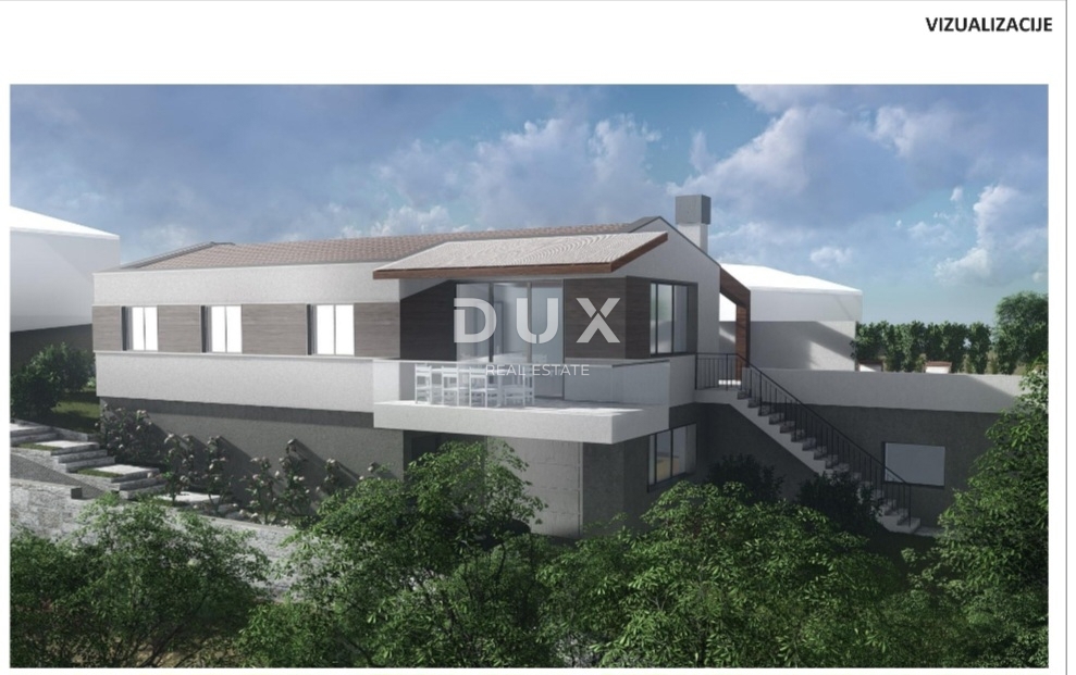 OPATIJA, MIHOTIĆI - Casa antica con progetto, permesso di costruire e vista