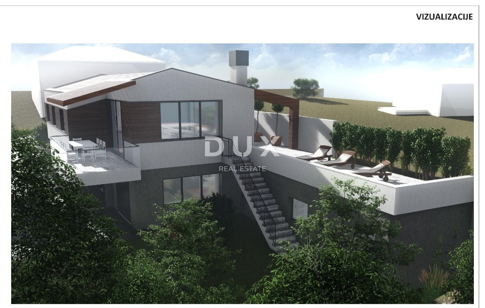 OPATIJA, MIHOTIĆI - Casa antica con progetto, permesso di costruire e vista