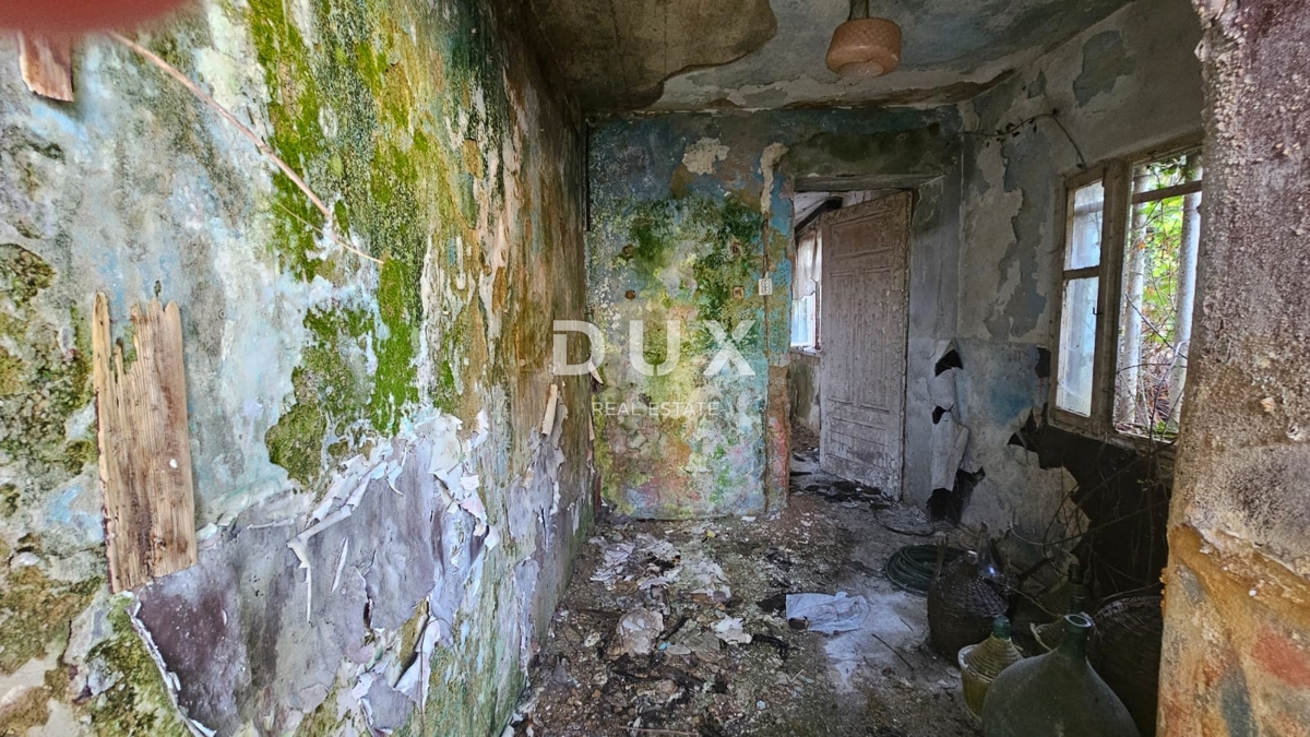 OPATIJA, MIHOTIĆI - Casa antica con progetto, permesso di costruire e vista